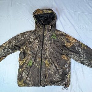 Camouflage Herter’s Mossy Oak Hunting Hooded Jacket Medium